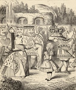 1891年に出版されたルイスキャロルによる「不思議の国のアリスの冒険」から彼女の頭を離れて